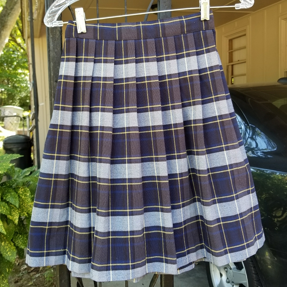 Plaid uniform  skirt